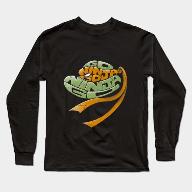 Go Ninja Go Mikey Long Sleeve T-Shirt by Mr_InfiniTee